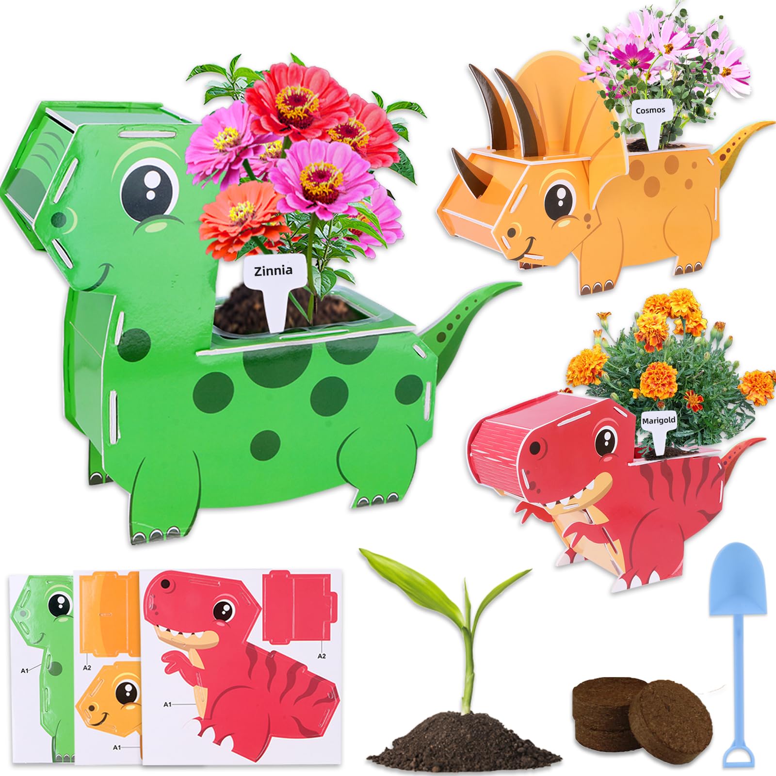 HiHOYA Flower Growing Kit for Kids packaging ready for gifting and display