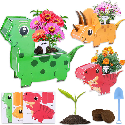 HiHOYA Flower Growing Kit for Kids packaging ready for gifting and display
