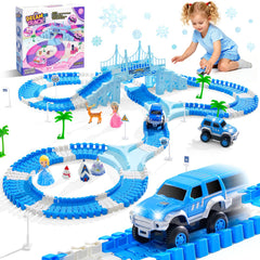 Hiketrax Frozen Princess Track Set; durable, flexible pieces spark imaginative play.
