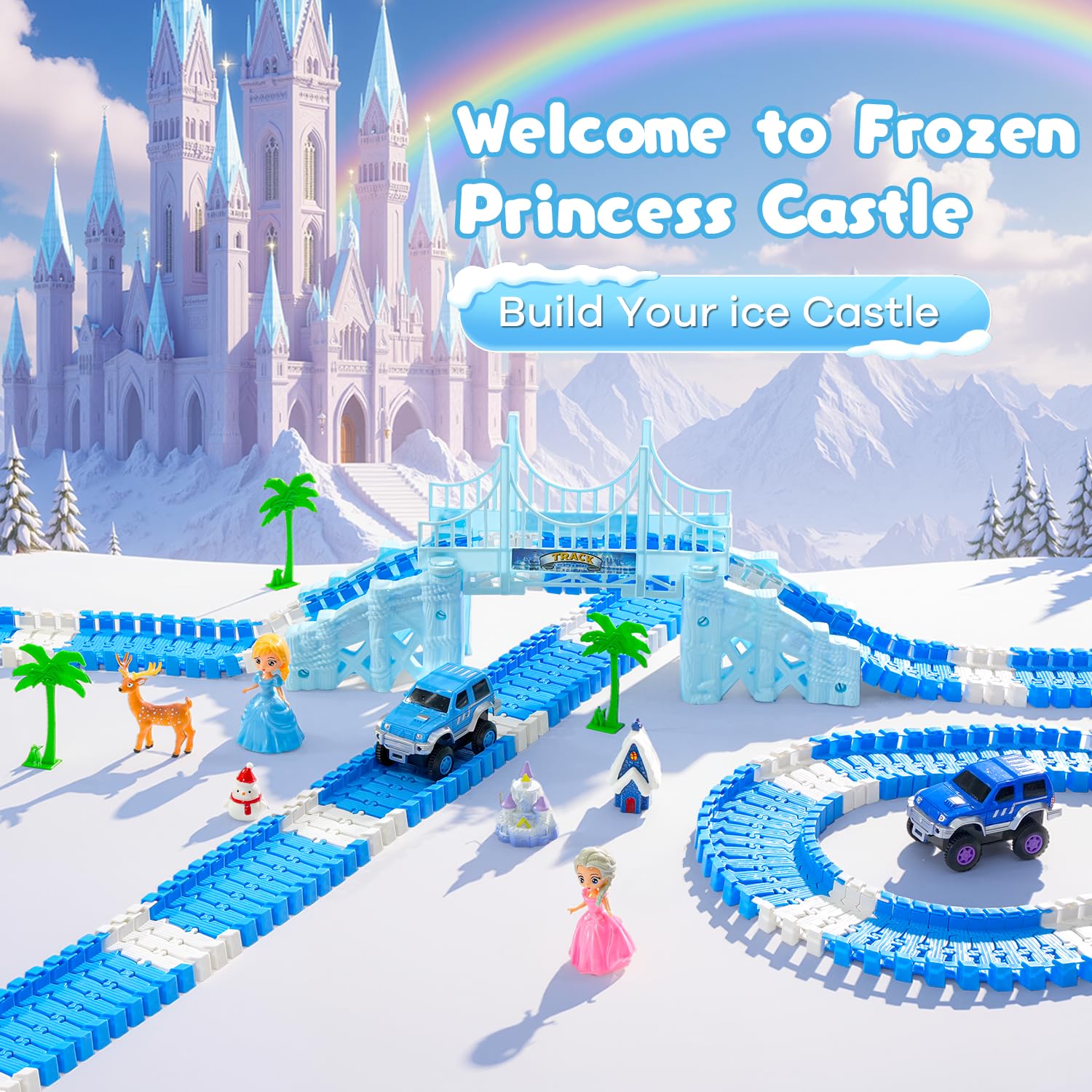 Hiketrax Princess Castle Accessories; creates magical play scenes for kids.