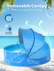 Hikiddy 47-inch pool provides spacious splash area for 2 to 3 kids