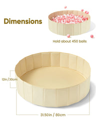 Hikiddy 31.5-inch ball pit ready for toddlers and kids