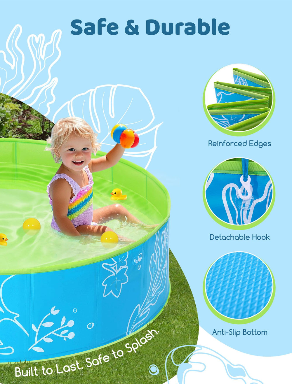 Hikiddy canopy shade assists in quick setup and sun protection