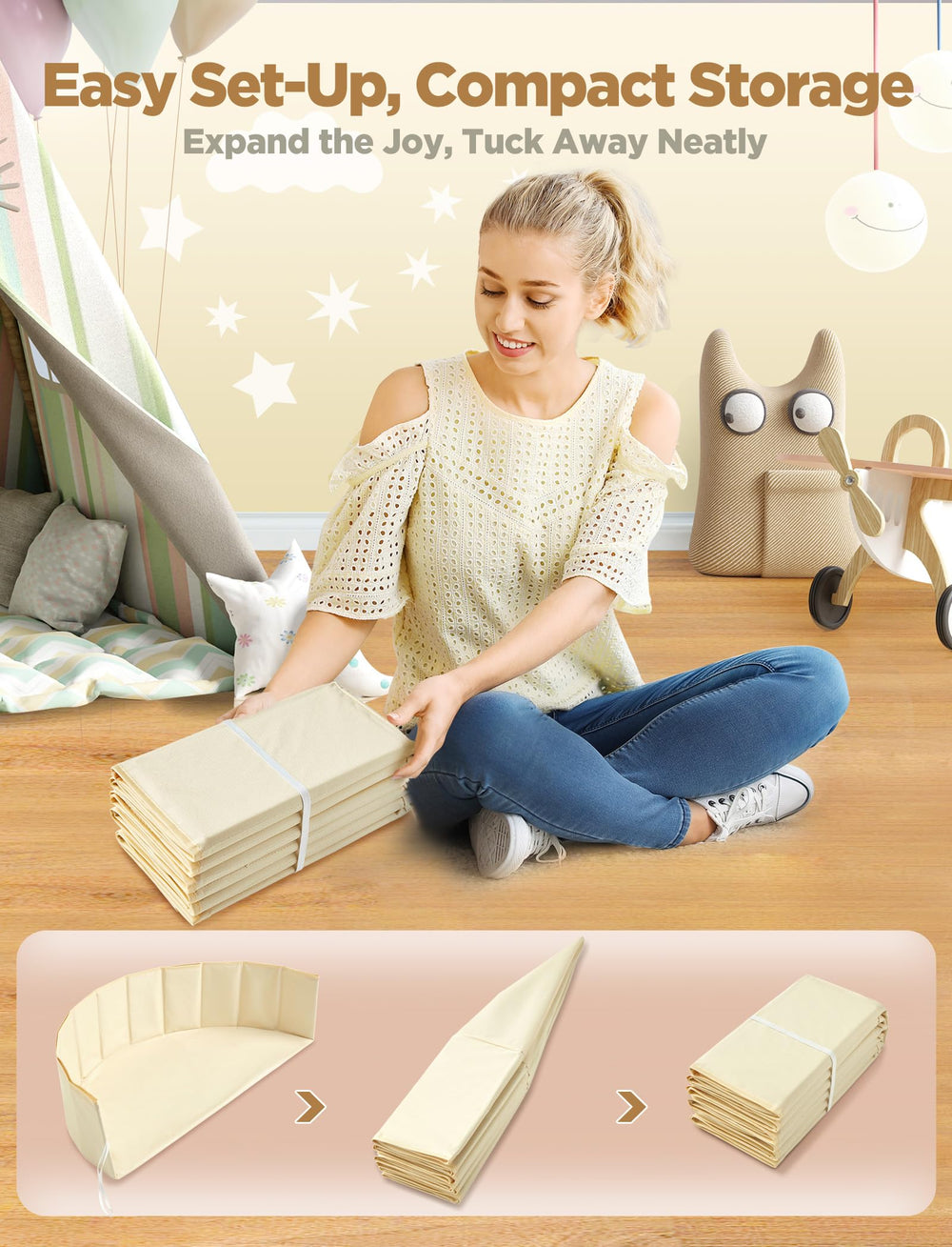 Hikiddy ball pit wipes clean with damp cloth for simple care