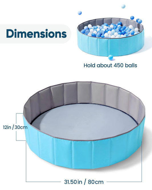 Hikiddy foldable ball pit pops up quickly for instant play.