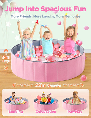 Hikiddy large ball pit folded design for easy transport and storage