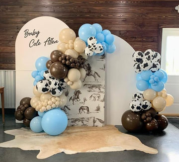 HILAVO baby blue balloons create soft accents for baby shower and party decor