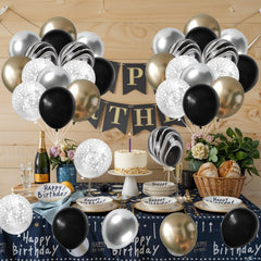 Hilavo clear star print balloon adds celestial flair to decor.