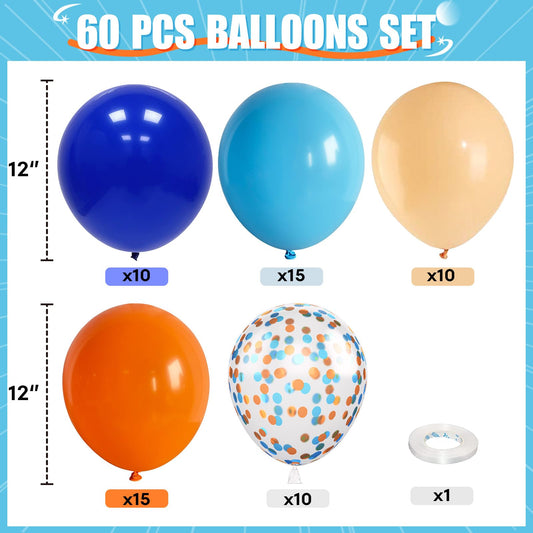 HILAVO matte orange balloons add warm contrast for celebrations.