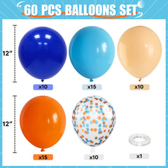 HILAVO matte orange balloons add warm contrast for celebrations.