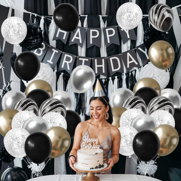 Hilavo metallic silver balloon brings modern elegance to events.
