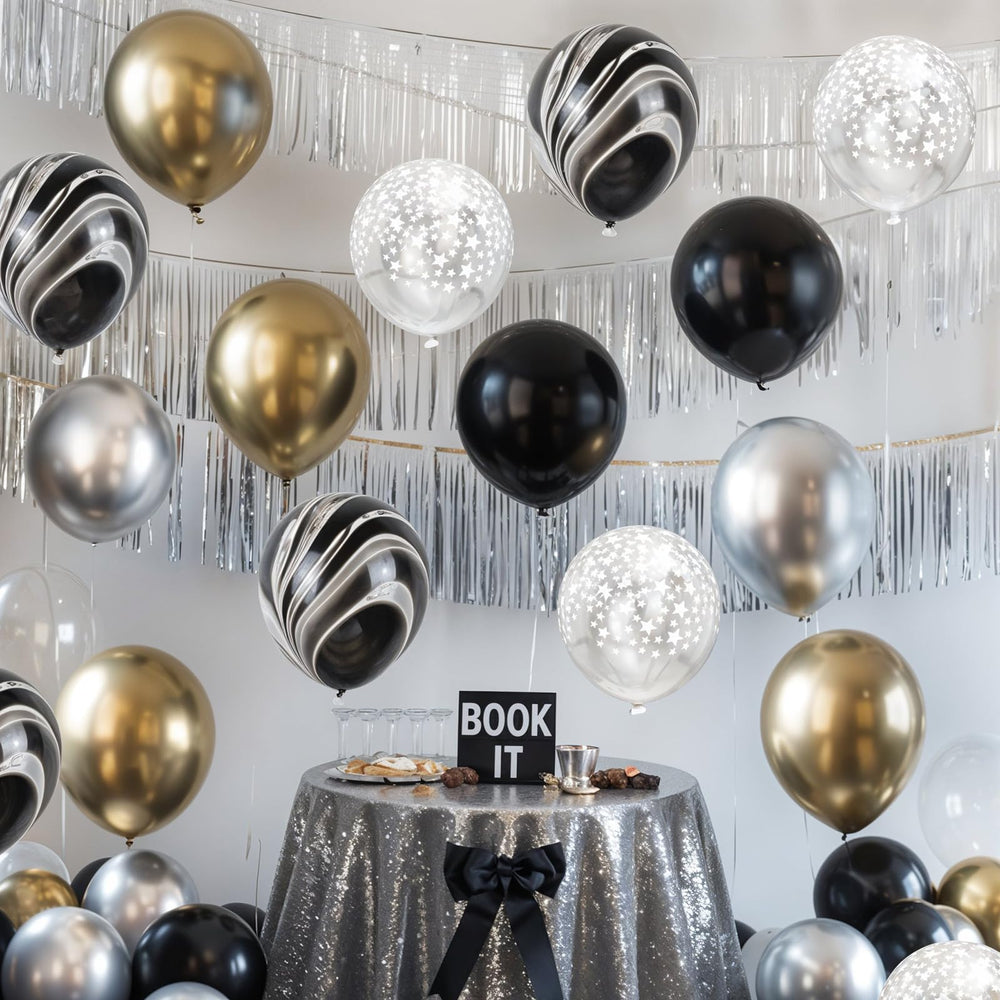 Hilavo ribbon roll set enhances balloon arrangements for quick styling.