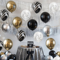 Hilavo ribbon roll set enhances balloon arrangements for quick styling.