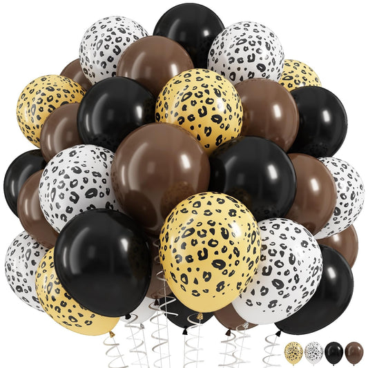 HILAVO black cheetah balloons create a bold chic birthday backdrop.