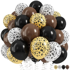 HILAVO black cheetah balloons create a bold chic birthday backdrop.