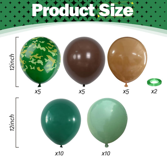 HILAVO dark green balloons 12in for bold outdoor celebrations
