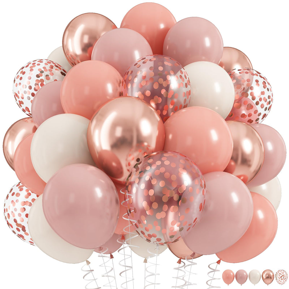 HILAVO Dusty Pink Balloon Set main display for chic boho party décor