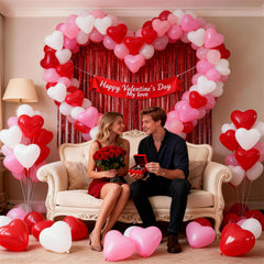 Hilavo heart-shaped latex balloons for proposals and bridal showers