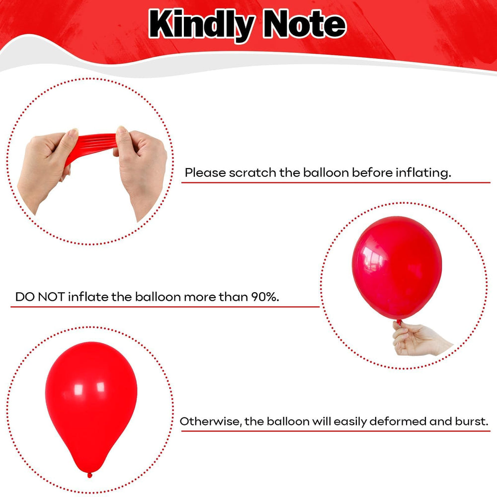 Hilavo red confetti balloon — shimmering accents for festive arches and bouquets.