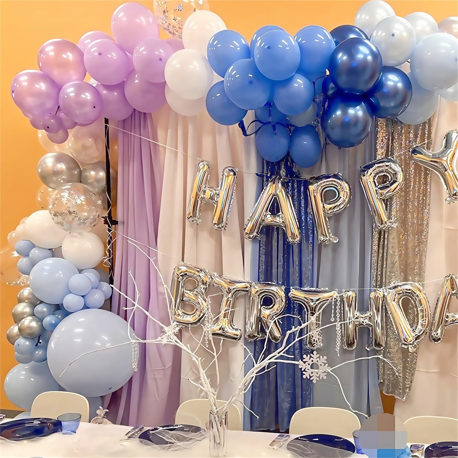 HILAVO metallic purple balloons for a luminous party look