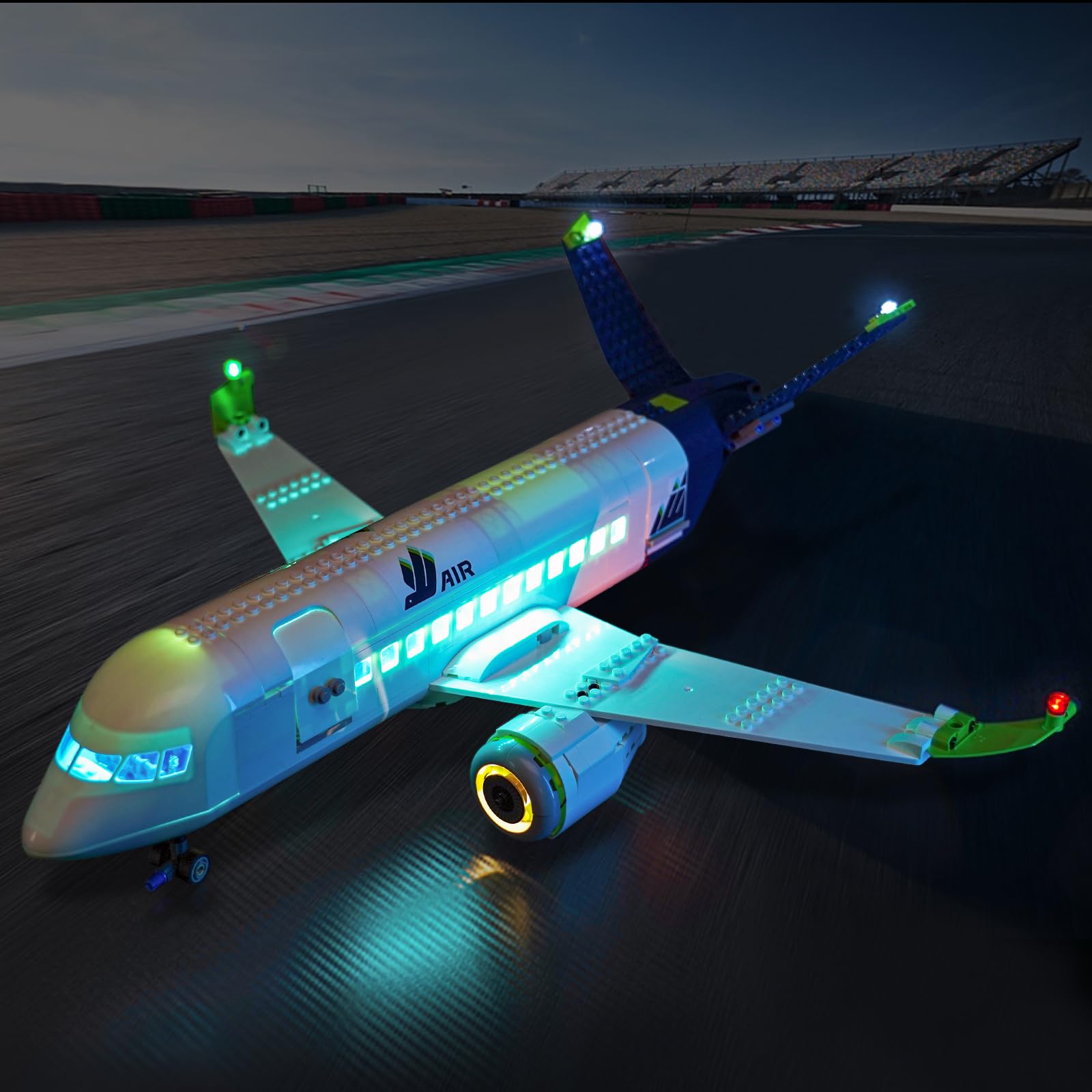 Hilighting LED light kit in seven-color mode creates dynamic lighting effects.