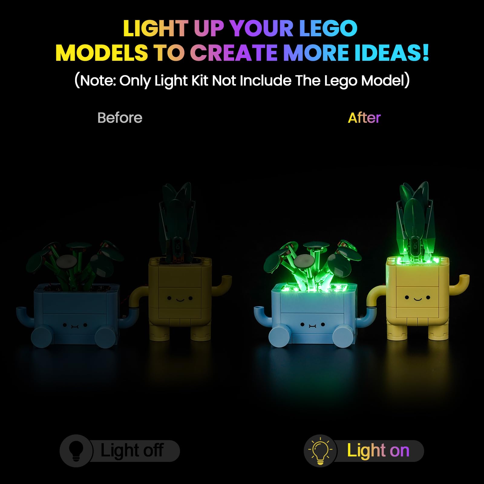 Hilighting LED light kit USB power options offer flexible setup for your display.