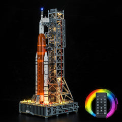 Hilighting upgraded LED light kit for Artemis SLS display enhances visual appeal.