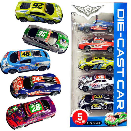 Himeeu pull back racing car with metal shell for durable play