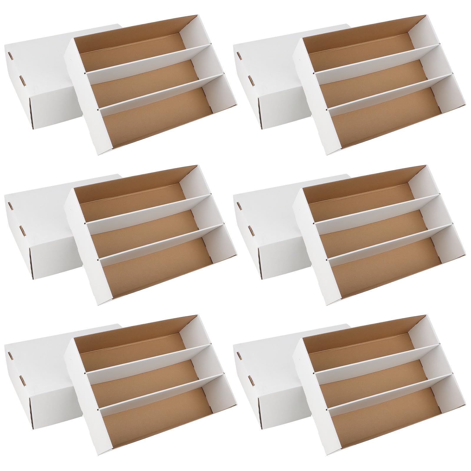 HIMOMO 6-pack exterior view shows a durable white card organizer.