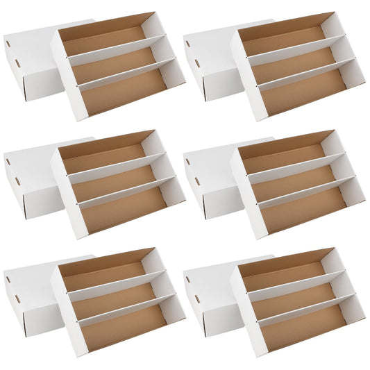 HIMOMO 6-pack exterior view shows a durable white card organizer.