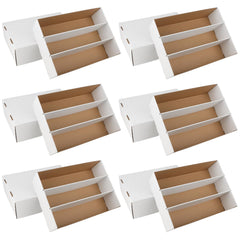 HIMOMO 6-pack exterior view shows a durable white card organizer.