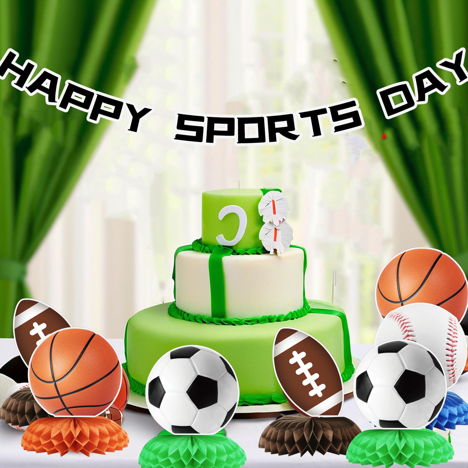HINGTAI versatile sports decorations for tables, walls, or hanging displays.