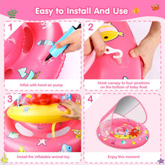 Hinzer pool float dual air chambers and wide sides support balance.