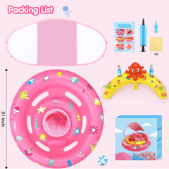 Hinzer infant float folds compactly for easy transport and storage.
