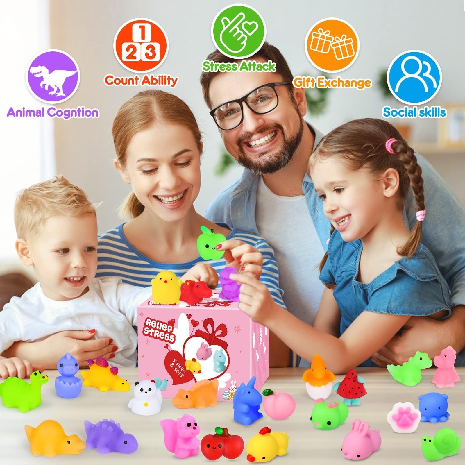 Hinzer Mochi Squishy Cute Animal – soft texture for imaginative play