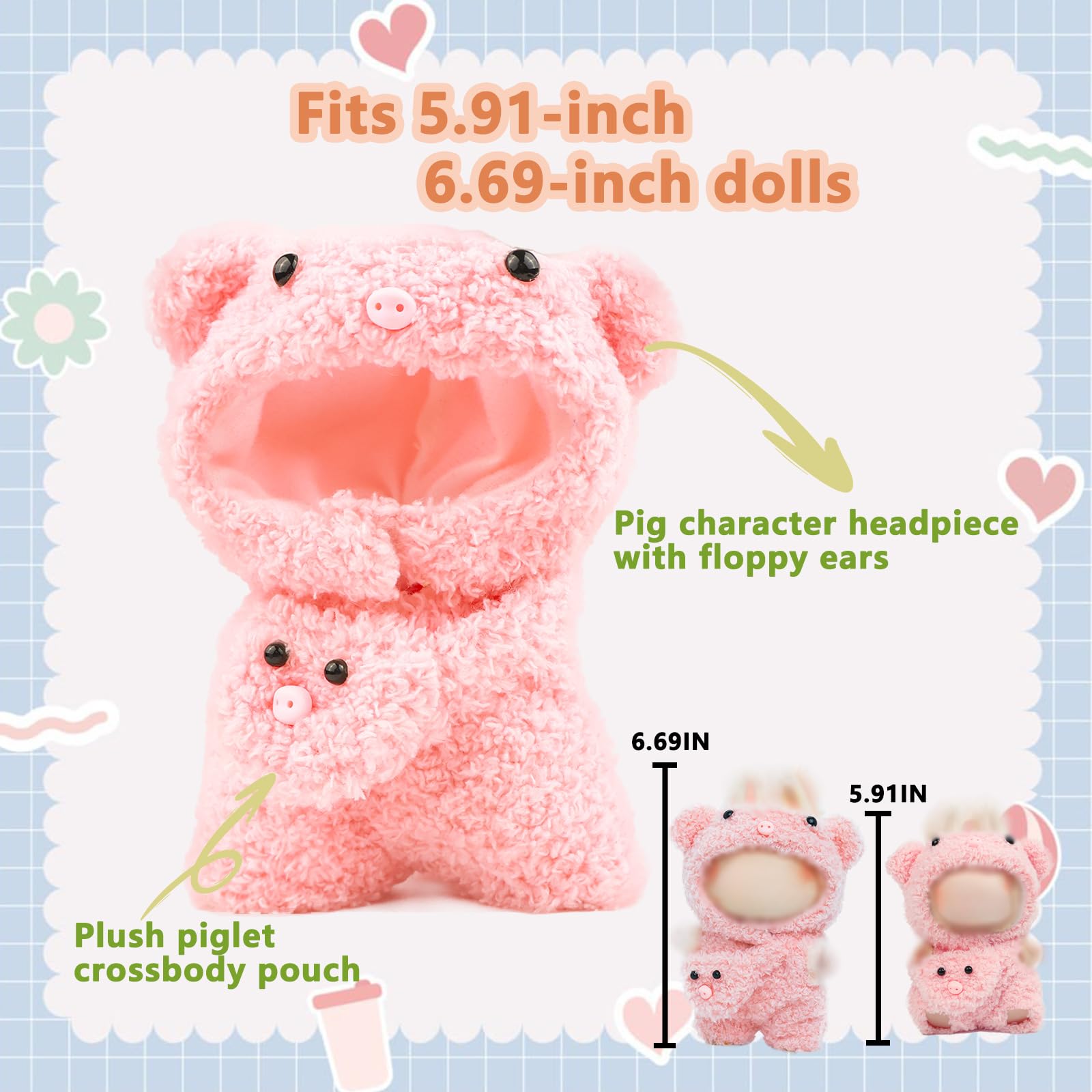 HiOKOU bee doll ensemble with vivid colors, great for mood-setting dress-up.