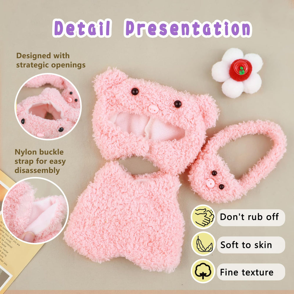 HiOKOU dinosaur doll outfit in soft plush, ideal for playful adventures.