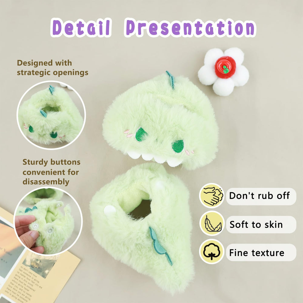 HiOKOU dinosaur costume for labubu 17cm doll sparks adventurous dress-up stories.