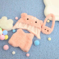 HiOKOU monkey doll outfit in plush fabric, perfect for everyday display and imaginative fun.