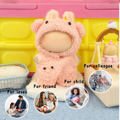 HiOKOU pig soft plush outfit, simple dress-up for cute gift-giving.