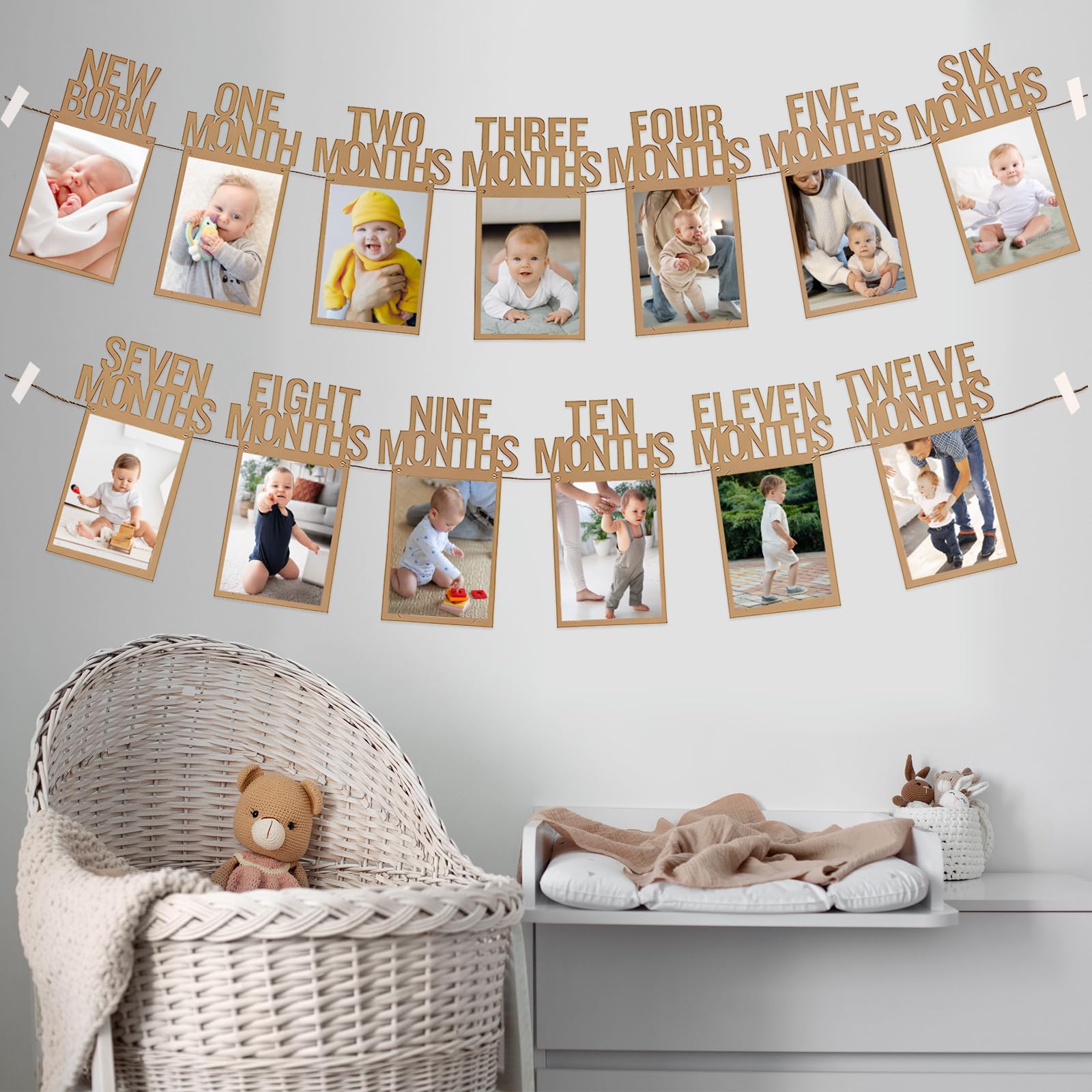 HiParty baby room decoration doubles as a sweet first birthday setup.