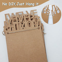 HiParty ONE high chair banner adds rustic charm to celebrations.