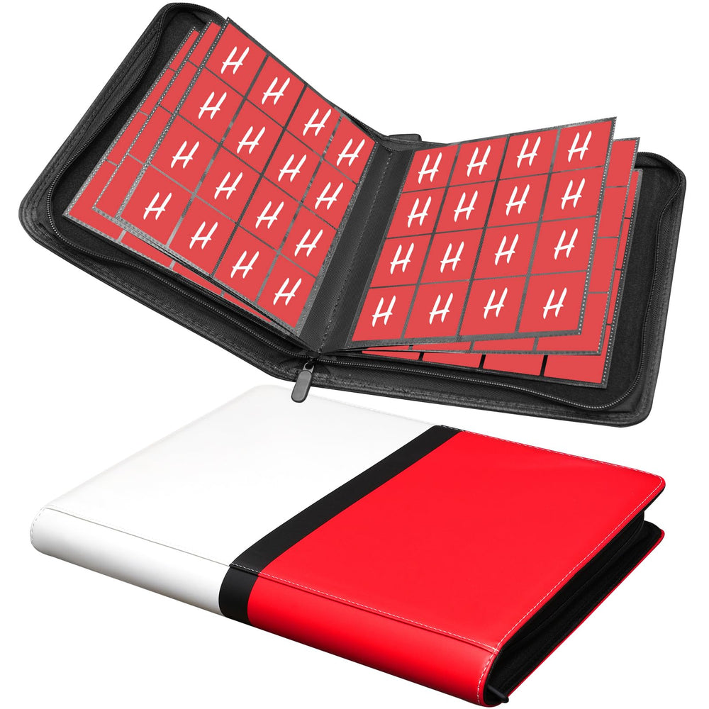 Hipoocok 1024-pocket binder front view for easy organization and display.