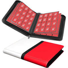 Hipoocok 1024-pocket binder front view for easy organization and display.