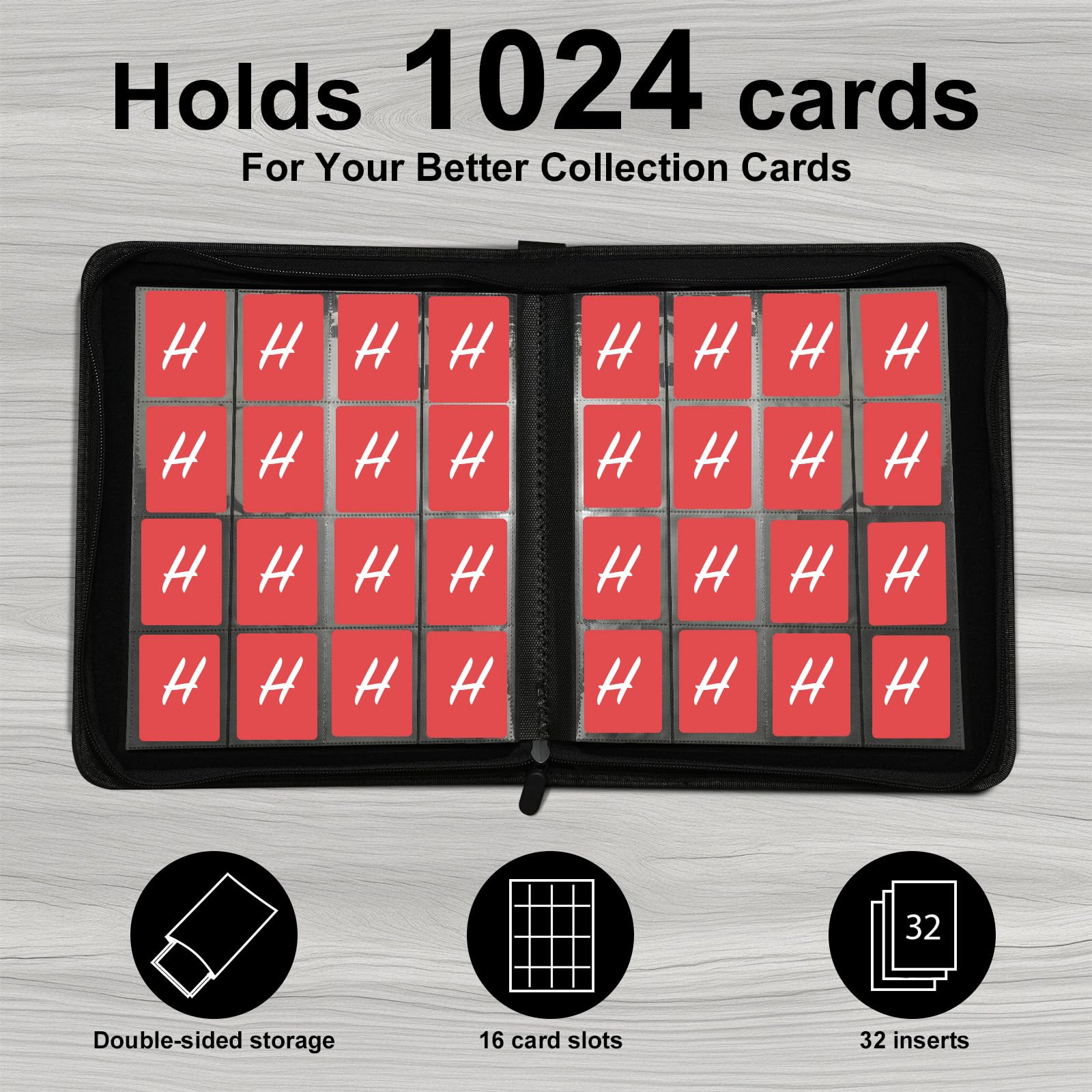 Hipoocok side-loading pockets for vertical card security.