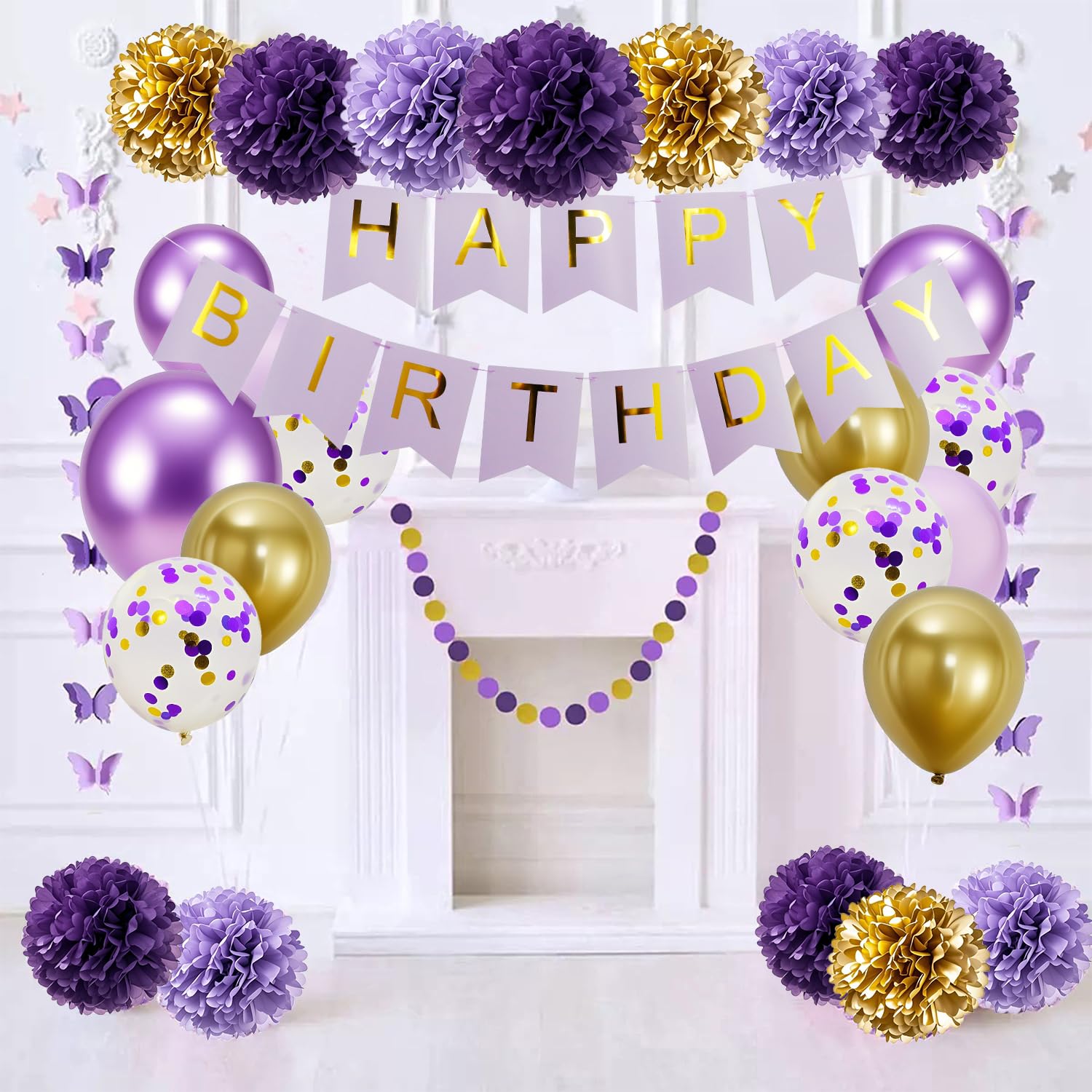 HipTree 25cm paper pom-poms for vibrant ceiling decor.