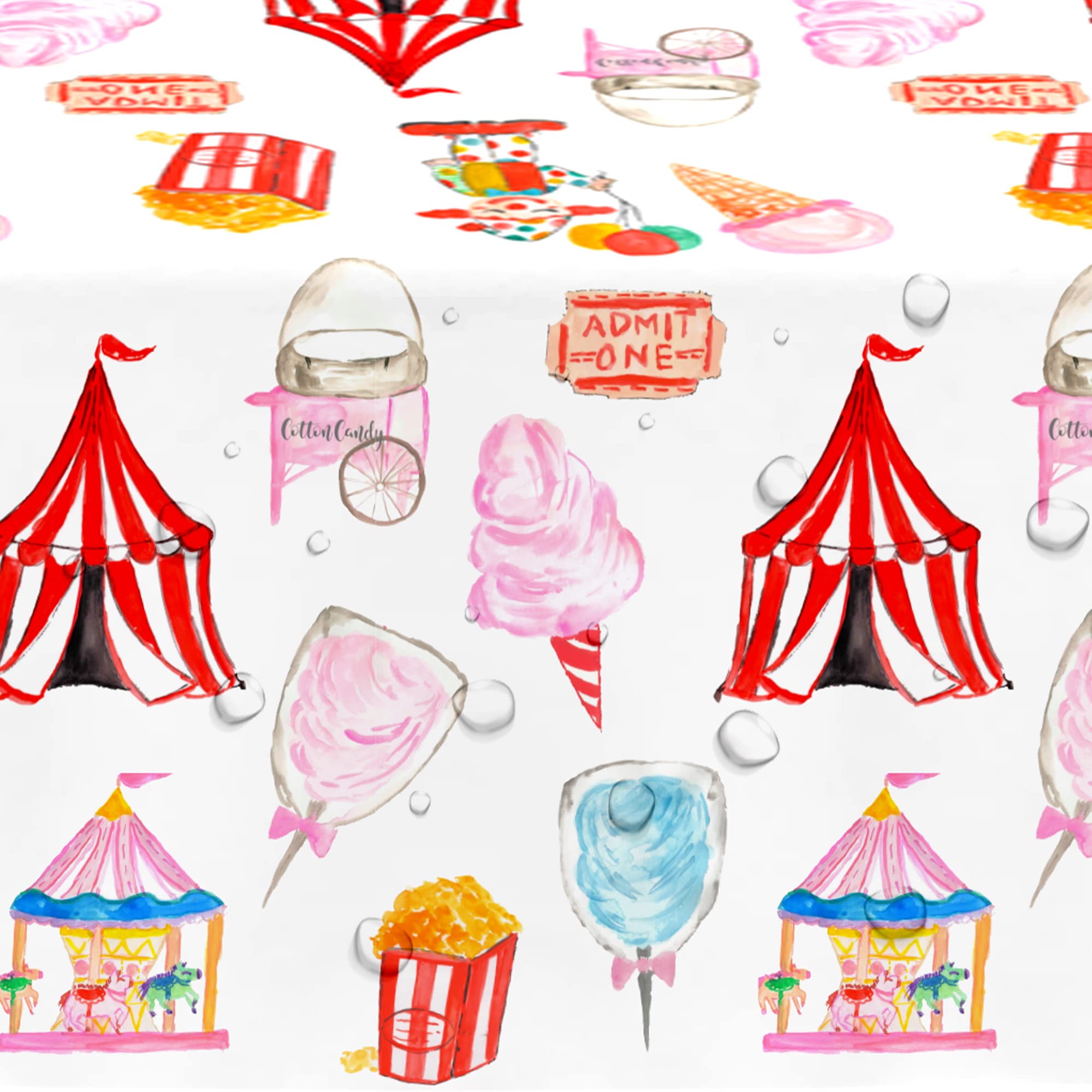 HIPVVILD 4-pack disposable tablecloth highlights quick cleanup after party.