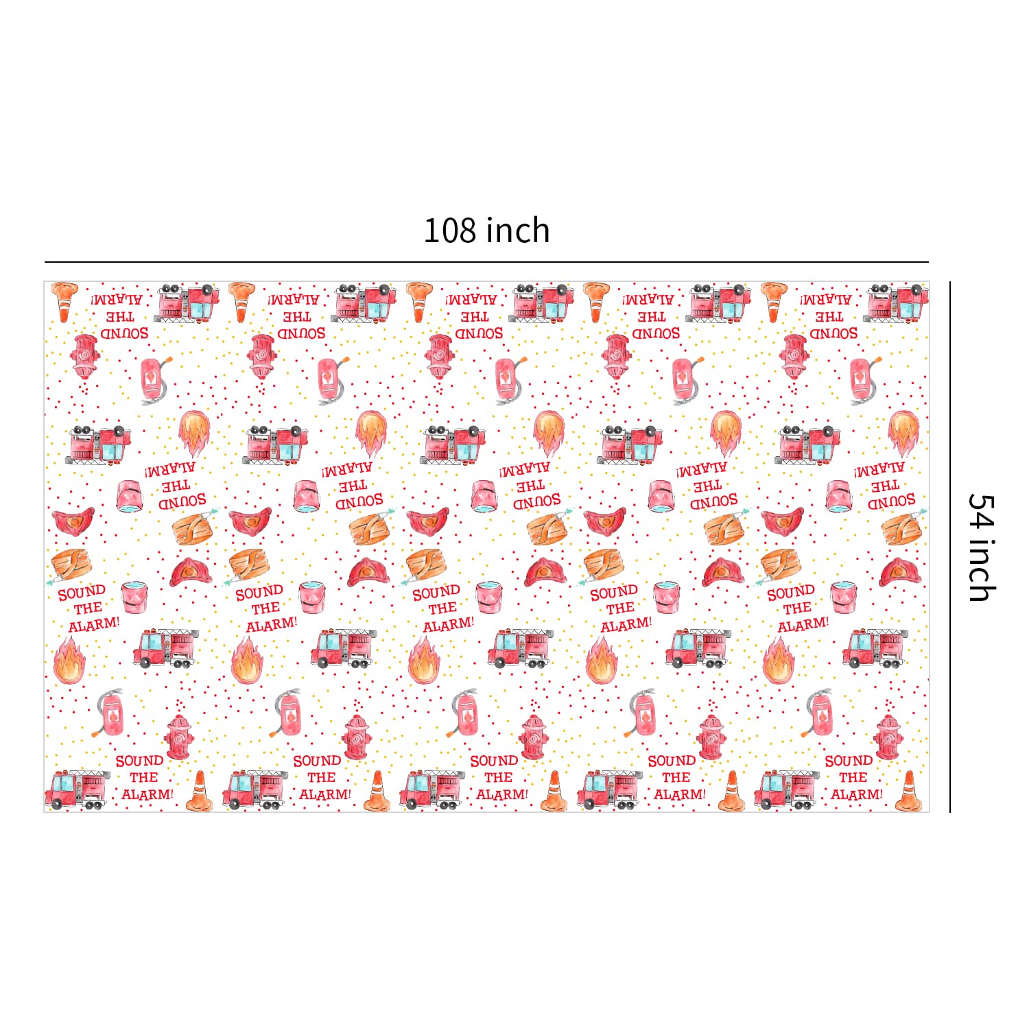 Hipvvild fire-themed decor for baby showers and birthdays