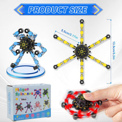HiQCGS six-chains transformable design highlighted for versatile shapes.