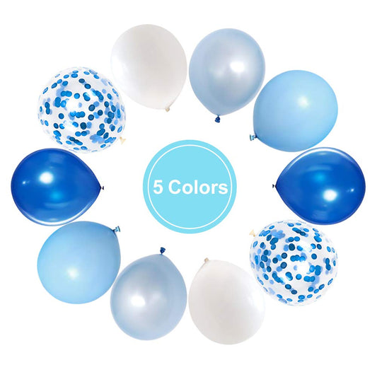 Hiquaty light blue balloons ideal for baby showers and celebrations.